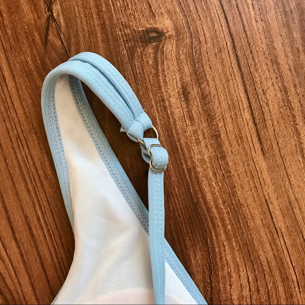 Ribbed Front Tie Bikini Set - Picture 4 of 4